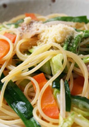 パスタで作る春キャベツの塩焼きそば-レシピのメイン写真