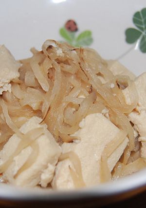 ゆるマク☆こうや豆腐と切干大根の煮物-レシピのメイン写真