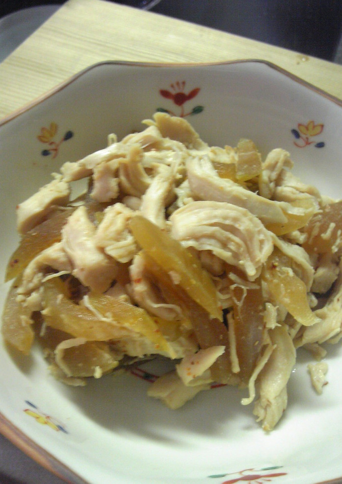 奈良漬とササミの和え物-レシピのメイン写真