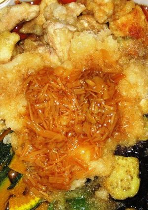 鶏肉と野菜のから揚げおろしかけ-レシピのメイン写真