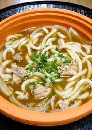 レンジで1人分♪カレーうどん-レシピのメイン写真