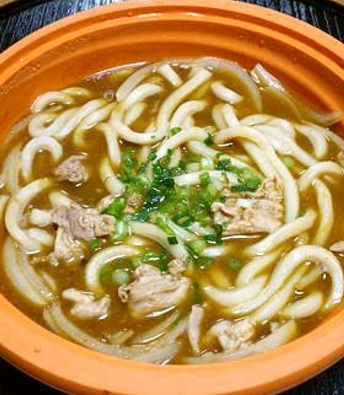 レンジで１人分♪カレーうどん-レシピのメイン写真