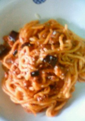 §なすとひき肉のスパゲッティ§-レシピのメイン写真