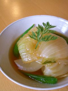 とろ~り!おいしい新玉ねぎの煮びたし☆-レシピのメイン写真