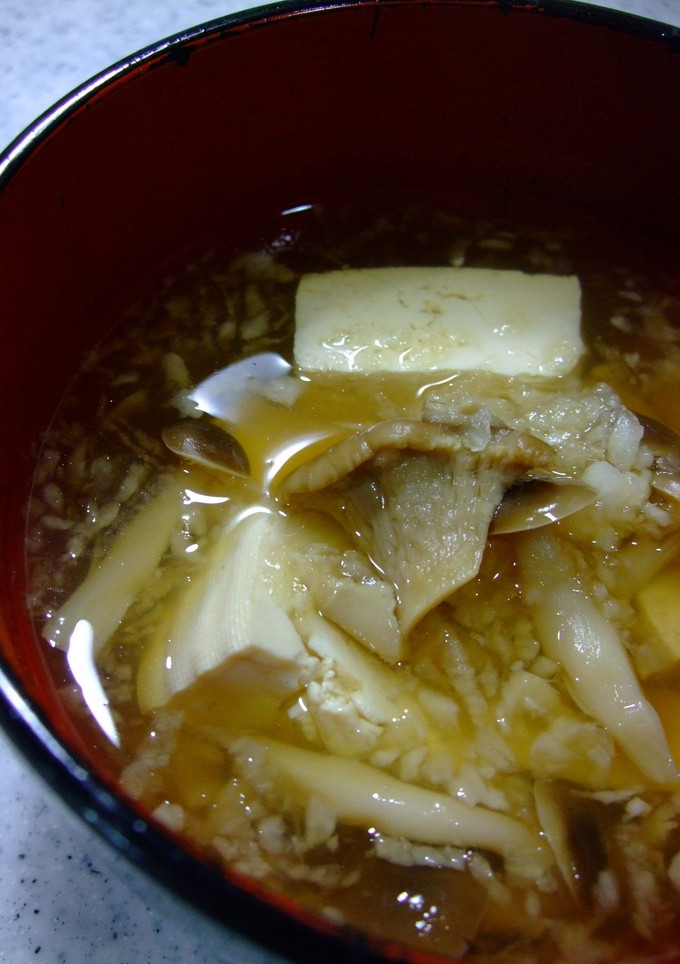 体に優しい☆きのこと豆腐の大根おろし汁-レシピのメイン写真