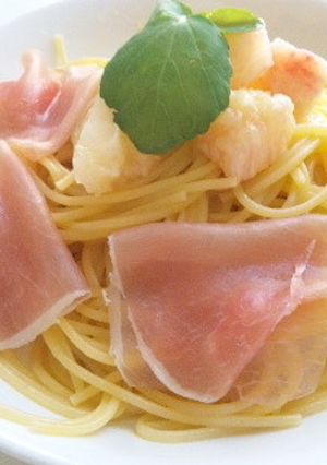 桃と生ハムのパスタ☆-レシピのメイン写真