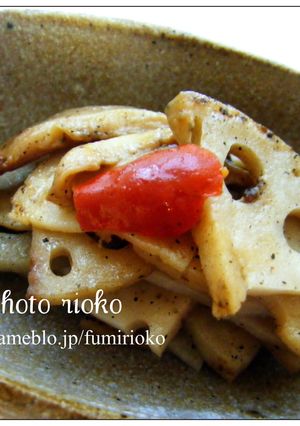 *コンソメ味のれんこんきんぴら*-レシピのメイン写真