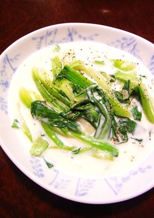 青梗菜のクリーム煮-レシピのメイン写真