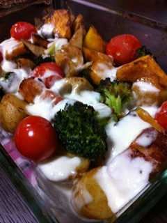 ☆温野菜とベーコンのカレーチーズ焼き☆-レシピのメイン写真