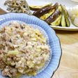 茄子メインの野菜ソテー 肉味噌あんかけ