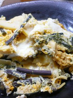 竹の子とワラビの卵とじ-レシピのメイン写真