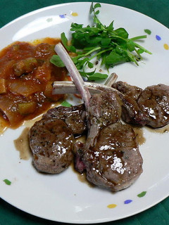 骨付きラム肉のステーキ、バルサミコ酢風味-レシピのメイン写真