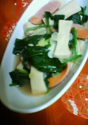冷蔵庫にあるもので　高野豆腐　煮-レシピのメイン写真