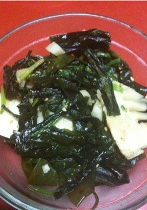 筍 ほうれん草 わかめ サラダ-レシピのメイン写真