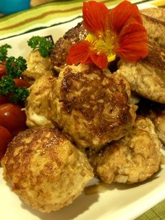 たけのこ入り鶏つくねの照り焼き-レシピのメイン写真
