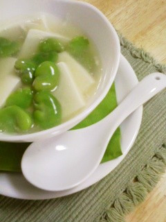 そら豆の♪とろとろ豆腐-レシピのメイン写真