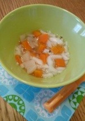 離乳食 根菜ときのこのおうどん-レシピのメイン写真