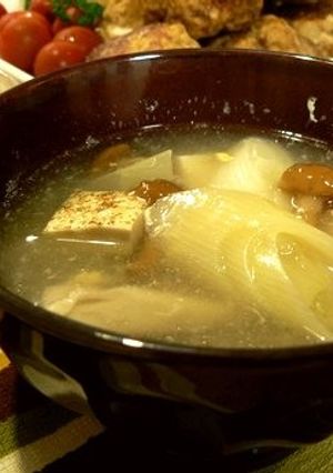 豆腐となめこと長ねぎの中華スープ-レシピのメイン写真