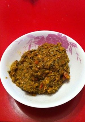 ほうれん草とレンズ豆ベジタリアンカレー-レシピのメイン写真