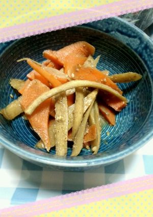 レンジで３分♪きんぴら風-レシピのメイン写真