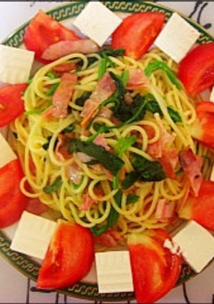 なんちゃってカフェ風・手抜きパスタ-レシピのメイン写真