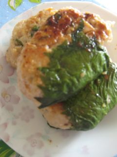 筍入り鶏つくねの大葉巻き-レシピのメイン写真