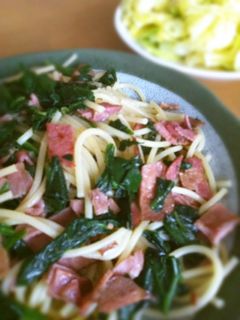 ほうれん草de和風パスタ-レシピのメイン写真