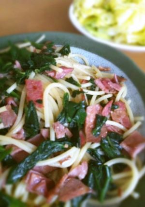 ほうれん草de和風パスタ-レシピのメイン写真