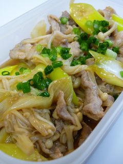 ★豚肉えのきの炒め物★-レシピのメイン写真