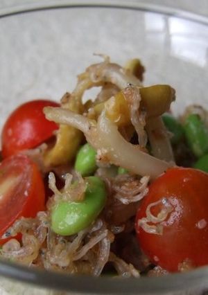 ピーナッツもやしとじゃこの夏色胡麻和え-レシピのメイン写真