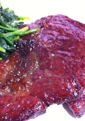 超簡単...照り焼き ビーフステーキ-レシピのメイン写真