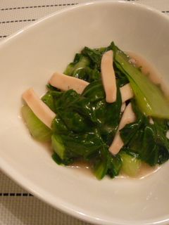 青梗菜とイカの中華炒め(とろみをつけて)-レシピのメイン写真