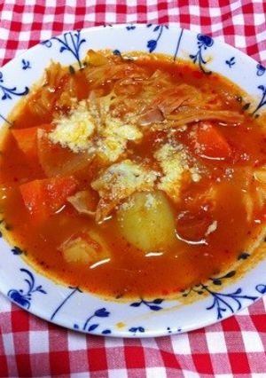 節約＆ダイエットレシピのミネストローネ-レシピのメイン写真