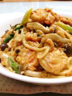 ♡えびとアスパラのトマトクリームパスタ♡-レシピのメイン写真
