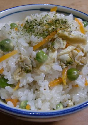 簡単！あさり水煮缶deグリーンピースご飯-レシピのメイン写真