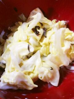 キャベツの塩昆布マヨ和え-レシピのメイン写真