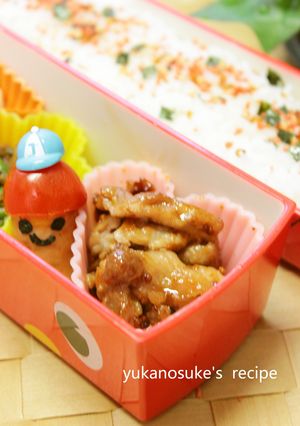 簡単お弁当✿豚肉と粒マスで-レシピのメイン写真