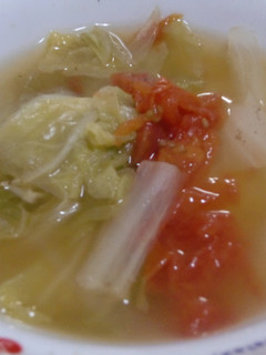 白菜とトマトのスープ-レシピのメイン写真