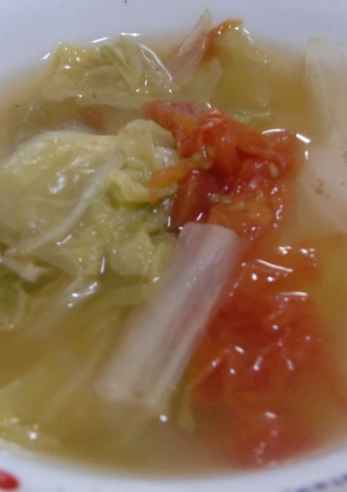 白菜とトマトのスープ-レシピのメイン写真