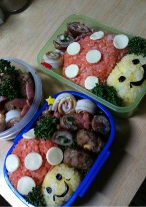 キャラ☆簡単きのこさん弁当☆-レシピのメイン写真