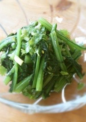 パクチーとカブの葉のタイ風ナムル-レシピのメイン写真