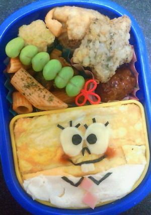 キャラ弁＊スポンジボブ-レシピのメイン写真