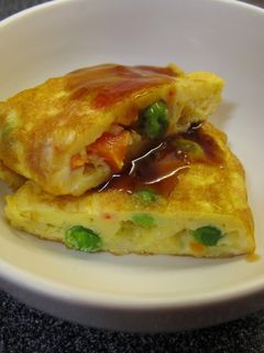 お弁当に!かにたま風玉子焼きとあんかけ☆-レシピのメイン写真
