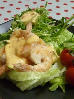 たっぷり野菜☆エビチリマヨサラダ-レシピのメイン写真