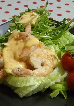 たっぷり野菜☆エビチリマヨサラダ-レシピのメイン写真