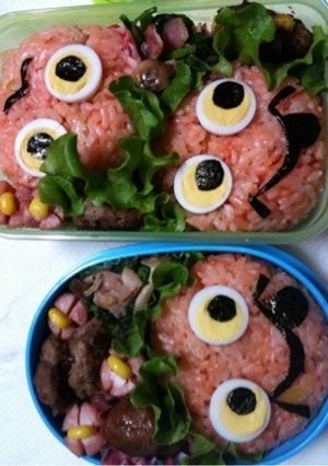 キャラ☆簡単スマイル⁇弁当☆-レシピのメイン写真