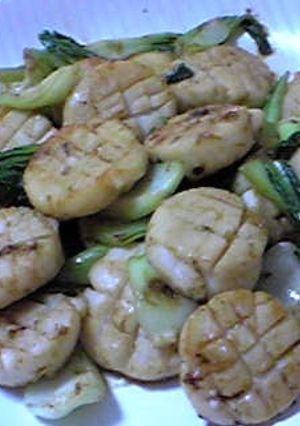 ホタテと青梗菜の磯風味ソテー-レシピのメイン写真