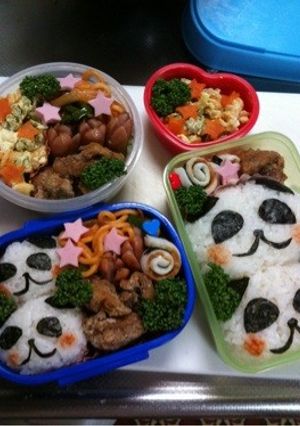 キャラ☆簡単てれパンダちゃん弁当☆-レシピのメイン写真