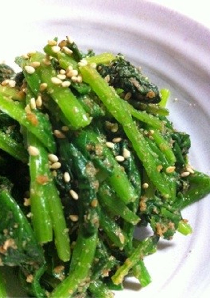 超簡単..5分.丼で.ごま和えほうれん草-レシピのメイン写真