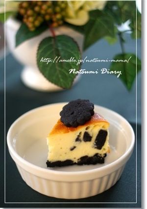 ベイクドオレオチーズケーキ-レシピのメイン写真